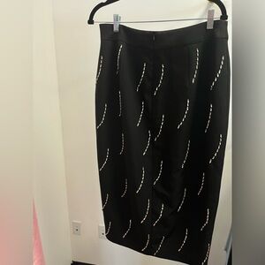 Elegant Black Skirt with Embellishments